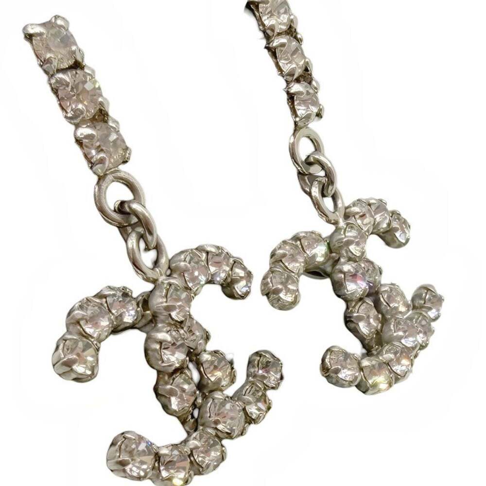 CHANEL Authentic Gold Logo Earrings - Picture 3 of 7